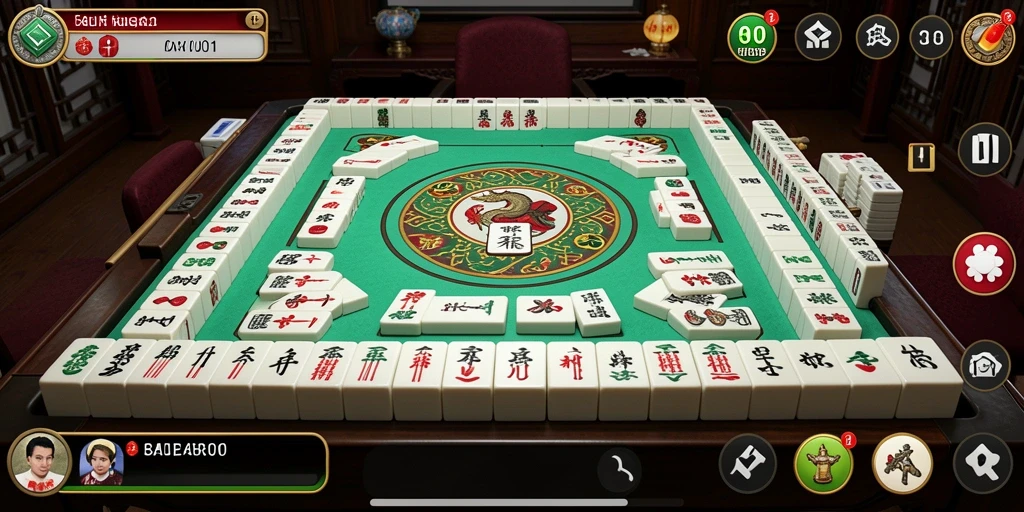 Tampilan menarik permainan Mahjong di BARU01 dengan ubin yang berwarna-warni.