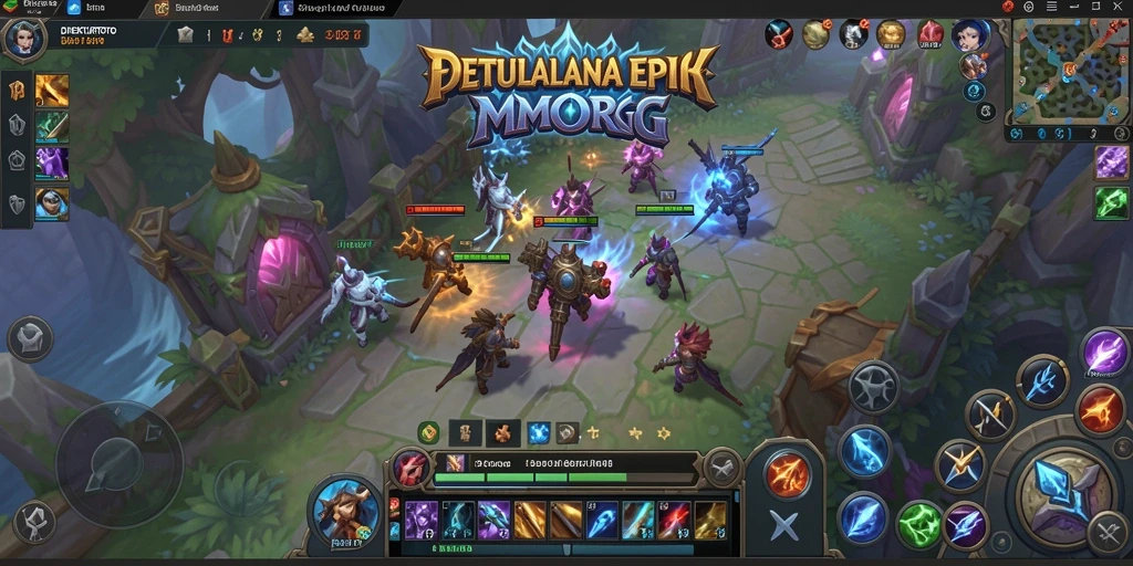 Tampak gameplay mendebarkan dalam dunia MMORPG DIREKTURTOTO.