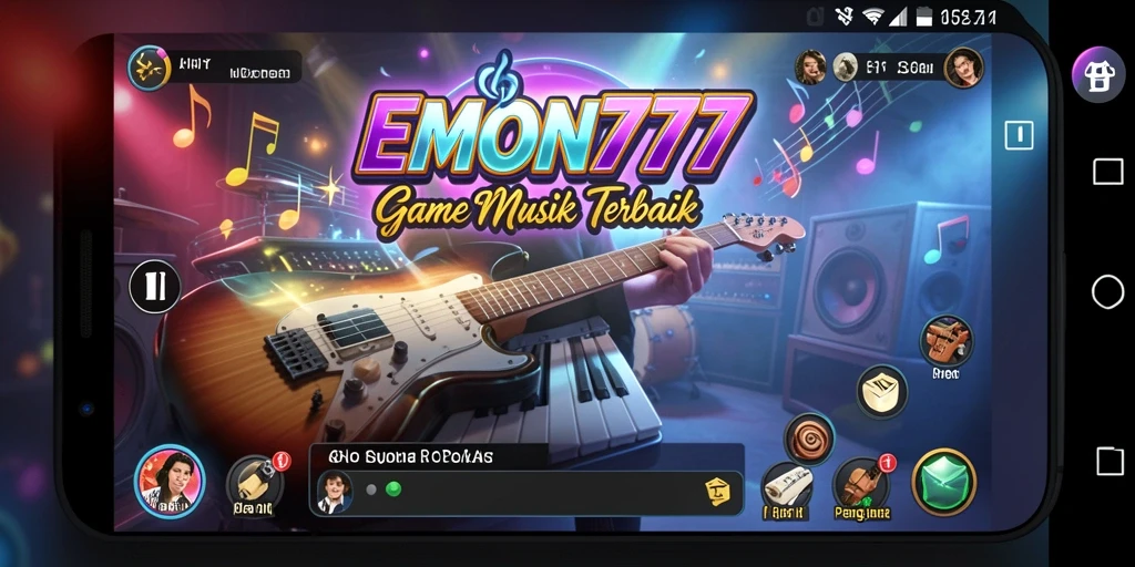Tangkapan layar EMON777 menunjukkan momen seru bermain musik.