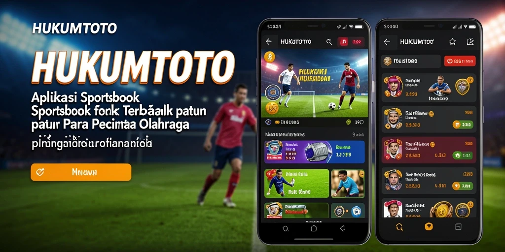Tampilan antarmuka HUKUMTOTO saat taruhan olahraga berlangsung.