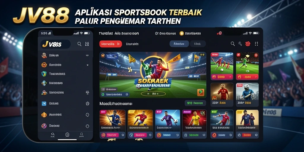 Screenshot utama JV88 menampilkan gameplay taruhan olahraga yang menarik.