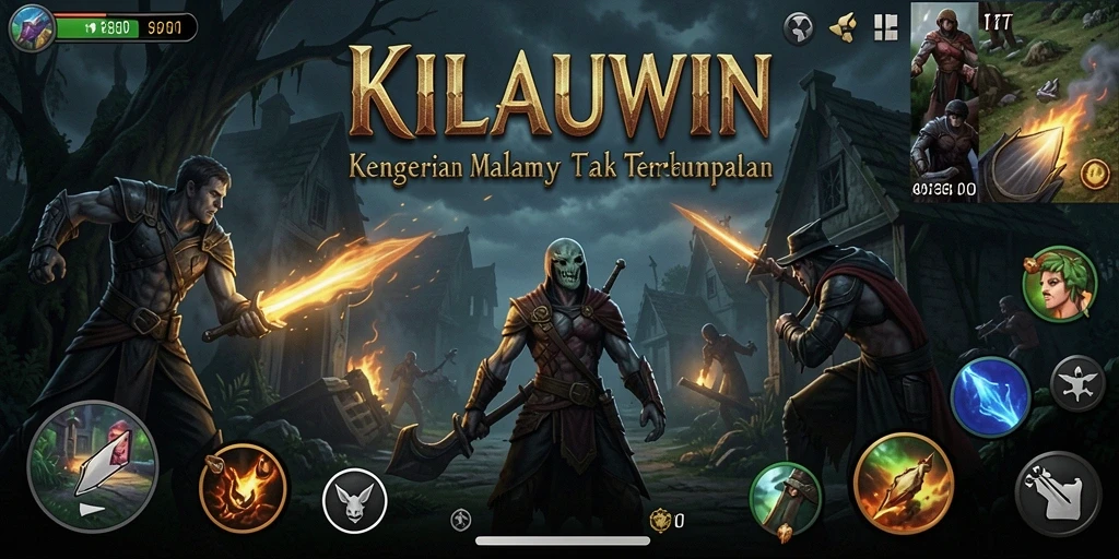 Tangkapan layar menampilkan pengalaman gameplay menegangkan di KILAUWIN.