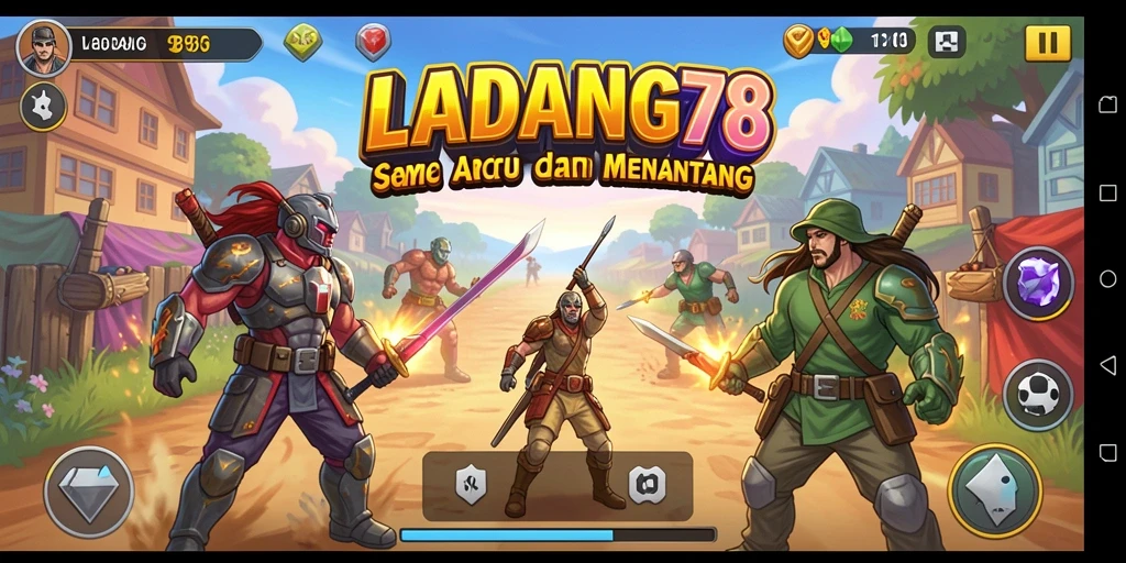Screenshot menampilkan gameplay seru dari LADANG78 yang menantang.