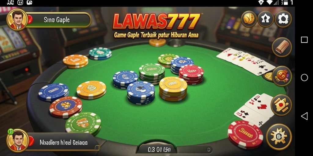 Tampilan gameplay Gaple yang menarik dan penuh strategi.