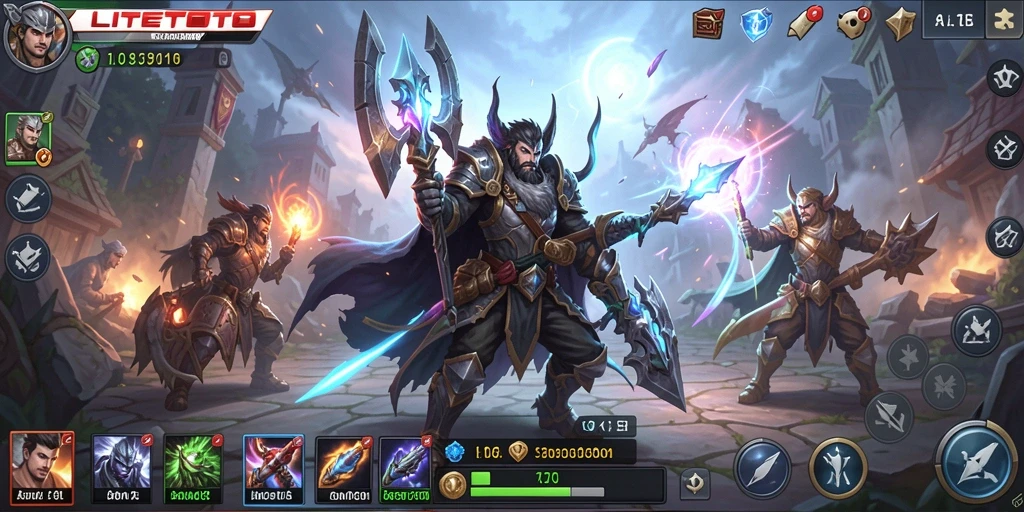 Tampilan gameplay menegangkan dalam LITETOTO yang penuh strategi.
