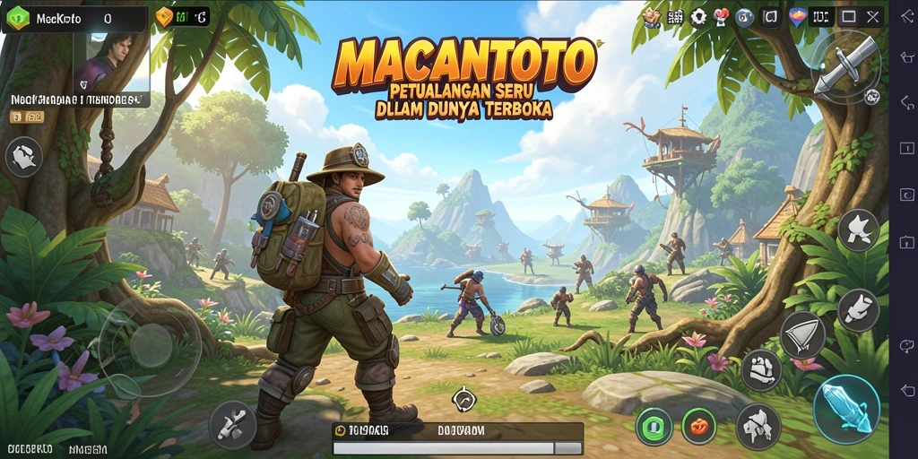Tampilan gameplay Open World yang menakjubkan di MACANTOTO.