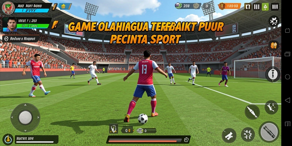 Screenshot gameplay RPYYY menampilkan aksi olahraga yang mendebarkan.