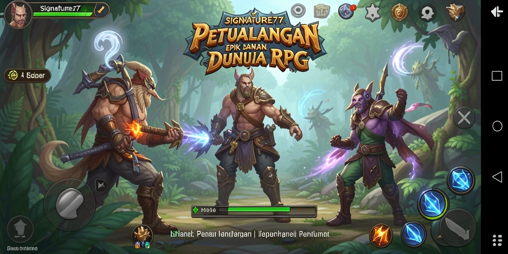 Gameplay seru dengan pertarungan epik dan petualangan di SIGNATURE77.