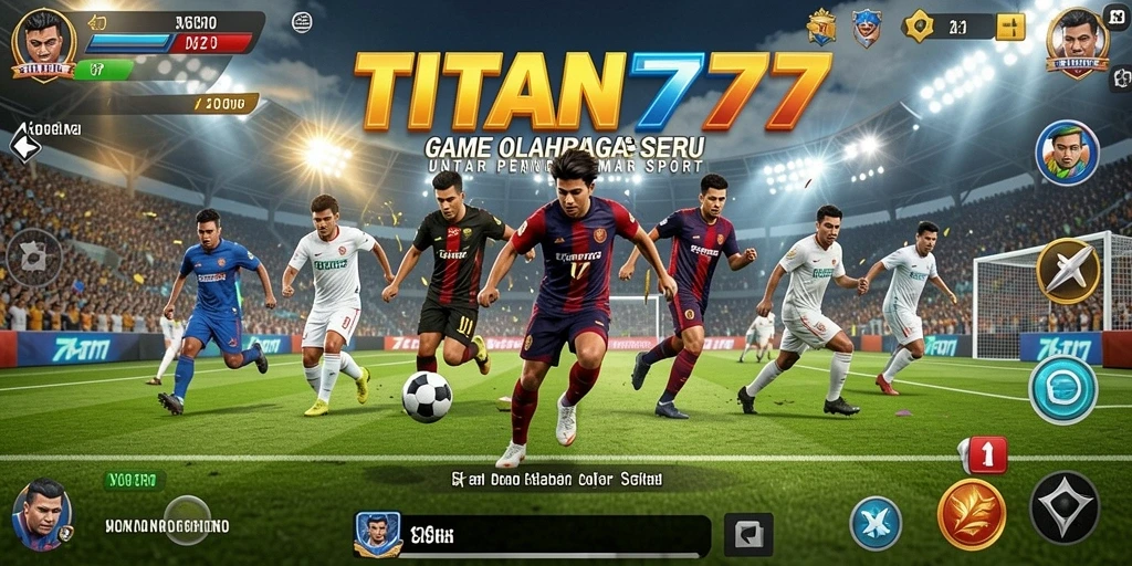 Tampilan gameplay menegangkan dari game olahraga TITAN777.