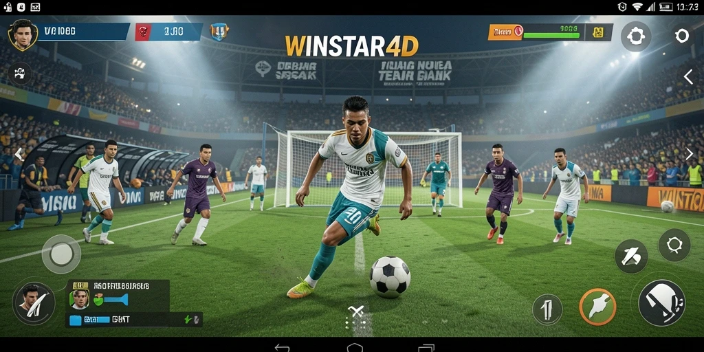 Tampilan seru gameplay dari WINSTAR4D yang menarik dan kompetitif.
